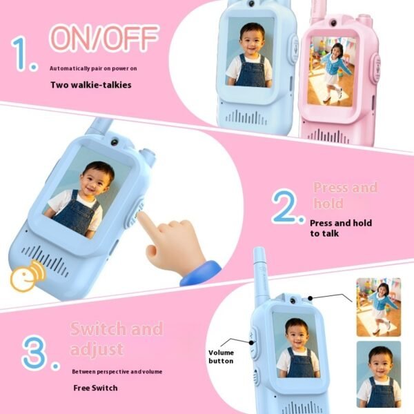 2aa58829-3719-44df-ad16-1dc5ceac80f9_trans.jpeg Kids Video Walkie Talkies (2-Pack)