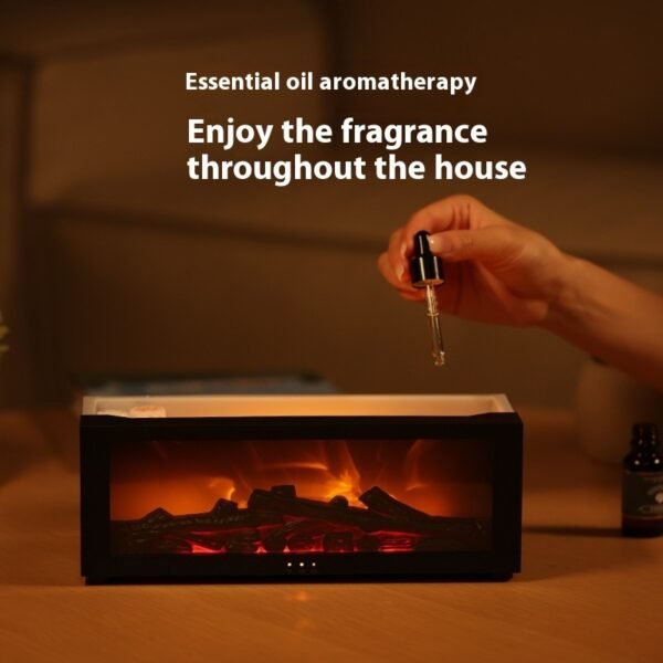 3D Flame Aromatherapy Diffuser – Colorful Essential Oil Humidifier with Ultra-Large Mist