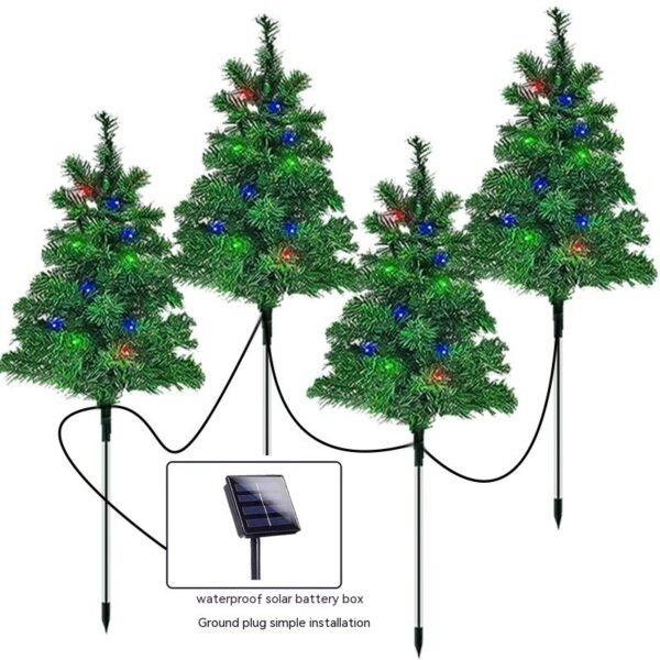 Solar Christmas Tree Light – Outdoor Waterproof Landscape Lamp, 75cm Tall
