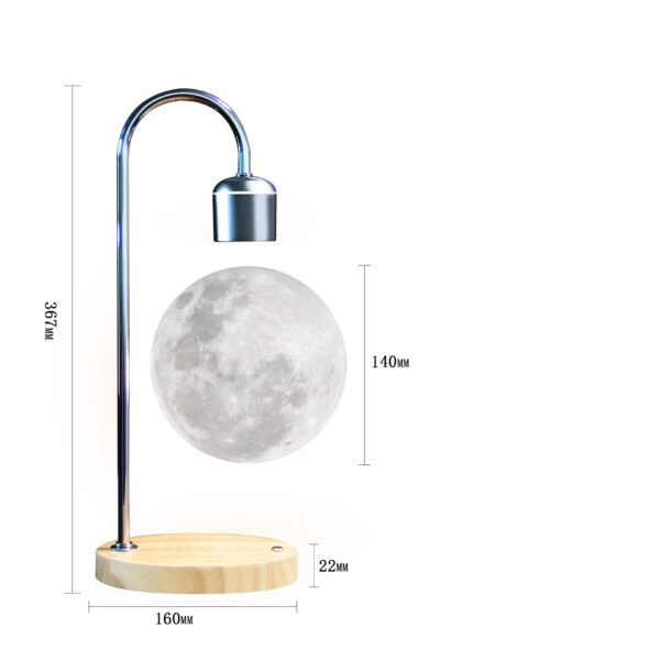 Magnetic Levitation Moon Lamp – Floating Night Light with LED Glow