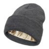 be094f68-8eae-409d-9721-cbf14ef447f7.jpg Satin Lined Knitted Beanie – Warm Hair-Protecting Hat in Multiple Colors