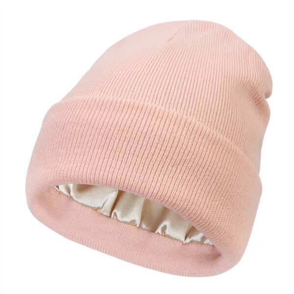 bf7c804c-4b5d-48e2-85b7-6e4308687977.jpg Satin Lined Knitted Beanie – Warm Hair-Protecting Hat in Multiple Colors